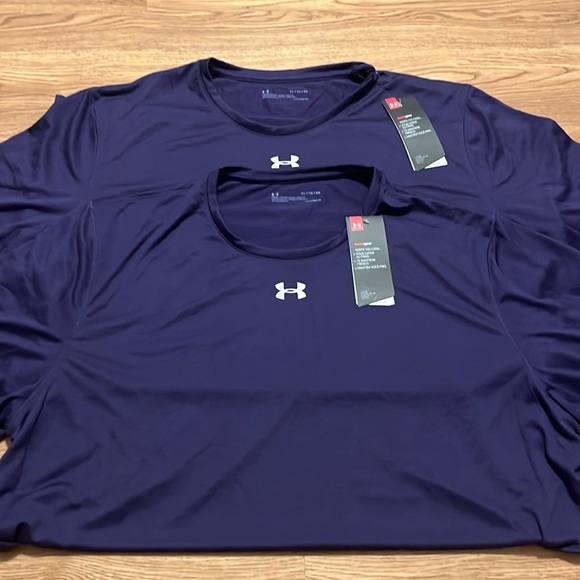 Under Armour Other - Under Armour men’s purple athletic shirt short sleeve (Bundle 2) Size XL New!!